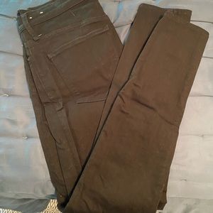 Madewell black highwaisted skinny jeans. Size 30T